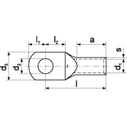 Końcówka rurowa KCS 8-10/1 |ERKO KCS_8-10/1| 50 szt./opak. | Elgra Bytom