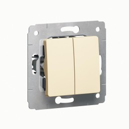 CARIVA ŁĄCZNIK SCHODOWY PODWÓJNY KREM 10AX-250V~, Legrand