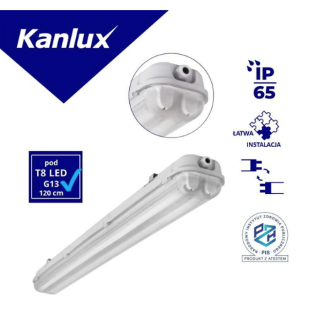 Pyłoszczelna oprawa 2x36W T8 MAH PLUS-236-ABS/PC |Kanlux 18521| Elgra Bytom