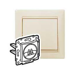 VALENA GNIAZDO GŁOŚNIKOWE POJEDYCZNE KREM 774123