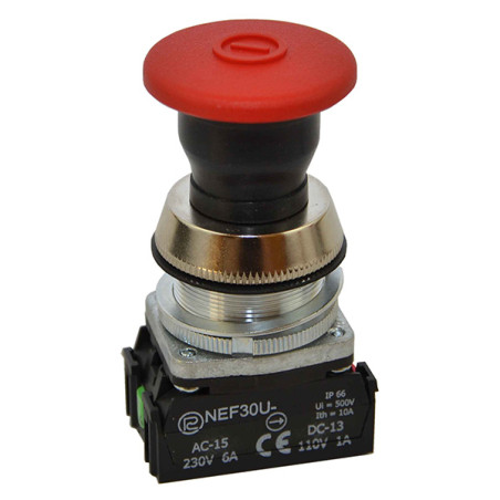 NEF30-UDRCXY PRZYCISK CZERWONY