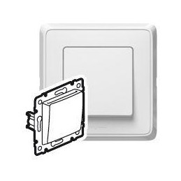 CARIVA ŁĄCZNIK HOTELOWY BIAŁY 10A-250V~ KOMPLET Z RAMKA, Legrand