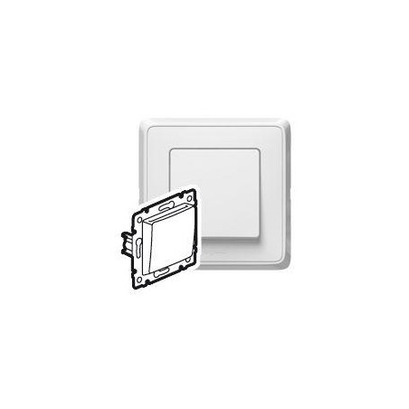 CARIVA ŁĄCZNIK HOTELOWY BIAŁY 10A-250V~ KOMPLET Z RAMKA, Legrand