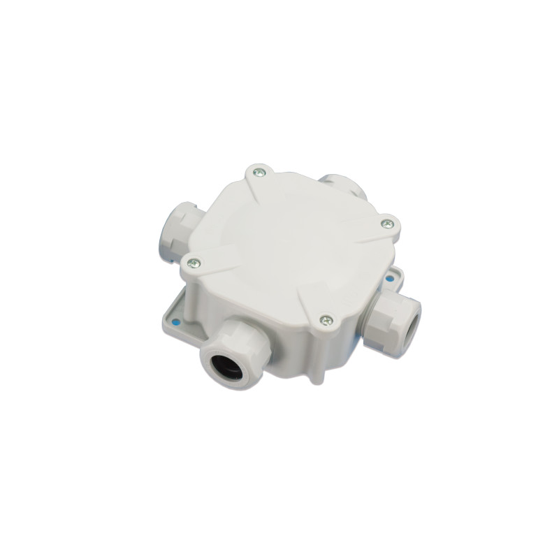 Puszka natynkowa PG16, 5x4mm2, hermetyczna, szara, IP67 PAWBOL A.0035