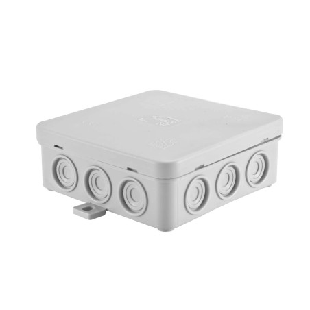 Puszka naścienna z dławicą 100*100mm - IP 54 - kolor szary [83007002]  N 7