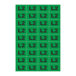 Arkusz samoprzylepny oznacznik faza "L2" NOZ-L2