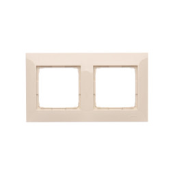 Ramka 2-krotna uniwersalna IP20 / IP44  krem DR2/41 Simon 54