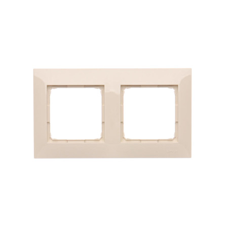Ramka 2-krotna uniwersalna IP20 / IP44  krem DR2/41 Simon 54