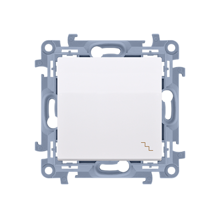 SIMON 10 Łącznik schodowy, 10AX, 250V, szybkozłącza, biały CW6C.01/11