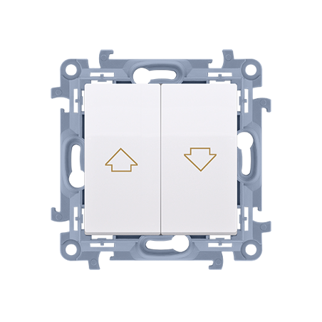SIMON 10 Przycisk żaluzjowy 10A 250V biały CZP1.01/11