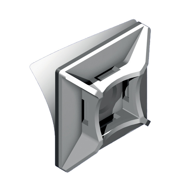 Podstawka montażowa samoprzylepna PMS-25-25-100 biała (PTZ) (100 szt.)  25.225