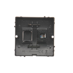 Gniazdo komputerowe RJ45 pojedyncze, kategoria 5e grafit matowy BMF51.02/28