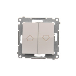 Przycisk roletowy (moduł) szybkozłącza biały DZP1.01/11 SIMON 54