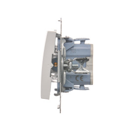 Łącznik schodowy (moduł) szybkozłącza biały DW6.01/11 SIMON 54