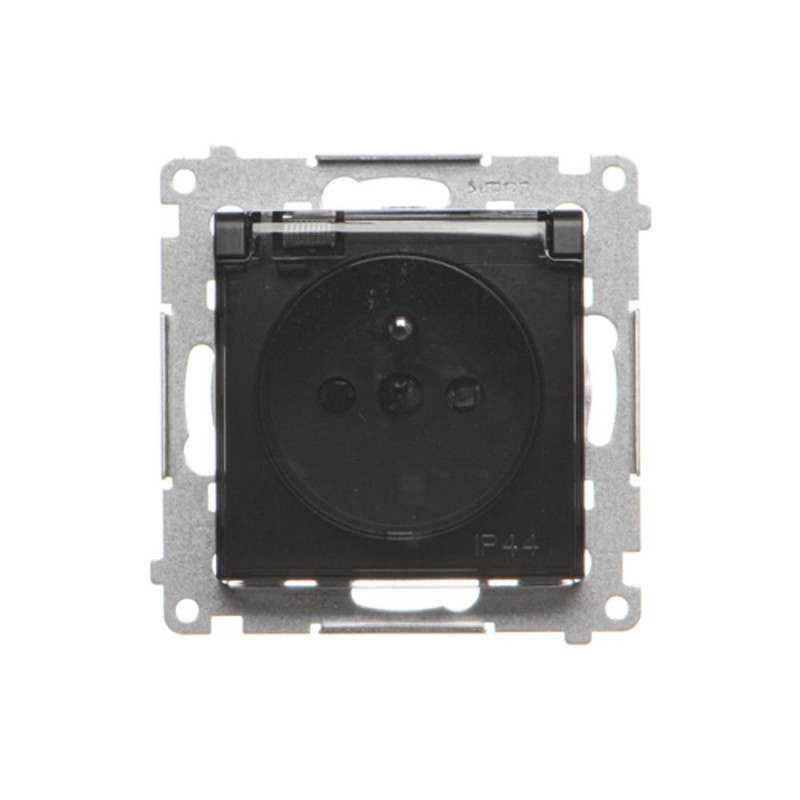Gniazdo wtyczkowe do wersji IP44 bez uszczelki (moduł) 16A, 250V czarny mat DGZ1BUZ.01/49A SIMON 54