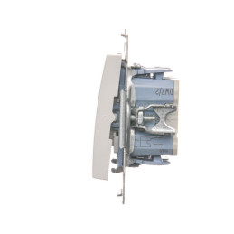 Łącznik krzyżowy podwójny (moduł) 10AX, 250V szybkozłącza biały DW7/2.01/11 SIMON 54