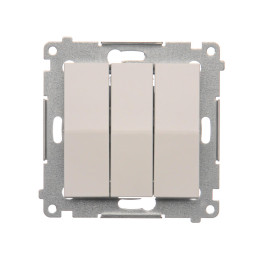 SIMON 54  DW31.01/11 Łącznik potrójny (moduł) 10AX, 250V~, szybkozłącza  biały