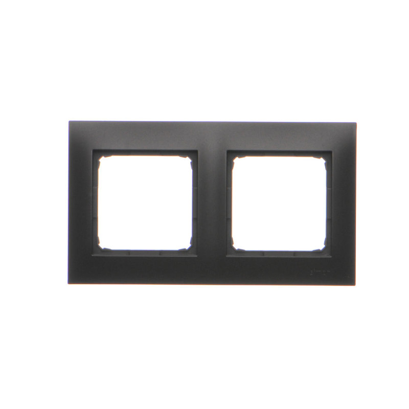 DR2/49 Ramka 2-krotna PREMIUM IP20 / IP44  czarny mat SIMON 54 PREMIUM