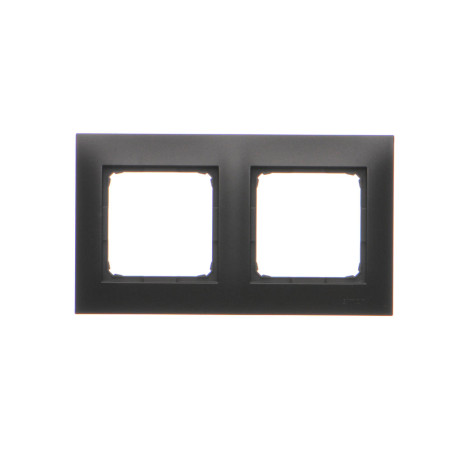 DR2/49 Ramka 2-krotna PREMIUM IP20 / IP44  czarny mat SIMON 54 PREMIUM