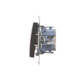 DW1.01/49 Łącznik jednobiegunowy (moduł) czarny mat SIMON 54