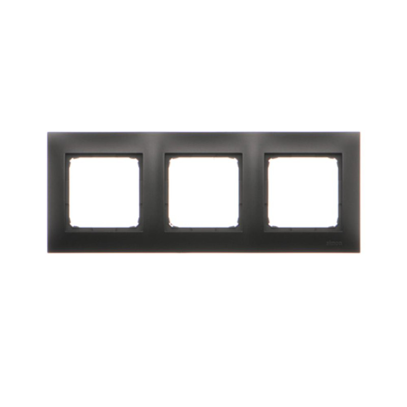 Ramka 3-krotna PREMIUM IP20 / IP44 czarny mat DR3/49 SIMON 54 PREMIUM
