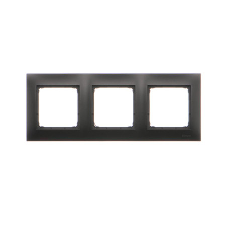Ramka 3-krotna PREMIUM IP20 / IP44 czarny mat DR3/49 SIMON 54 PREMIUM