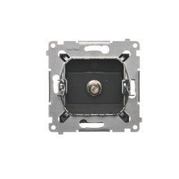 DASF1.01/49 Gniazdo antenowe SAT pojedyncze (moduł). Do instalacji indywidualnych czarny mat SIMON 54