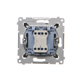 DP1.01/49 Przycisk pojedynczy zwierny bez piktogramu (moduł) czarny mat SIMON 54