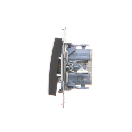 DP1.01/49 Przycisk pojedynczy zwierny bez piktogramu (moduł) czarny mat SIMON 54