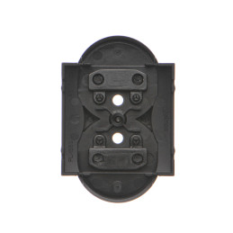 DGZ2MZP/49 Pokrywa gniazda podwójnego z przesłonami do ramek PREMIUM czarny mat SIMON 54