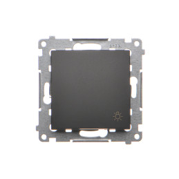 DS1.01/49 Przycisk „światło” (moduł) czarny mat SIMON 54