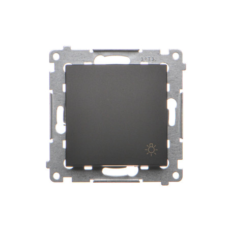 DS1.01/49 Przycisk „światło” (moduł) czarny mat SIMON 54