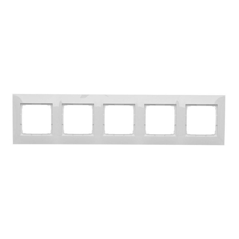 PREMIUM Ramka 5-krotna PREMIUM IP20 / IP44  biały DR5/11 SIMON 54