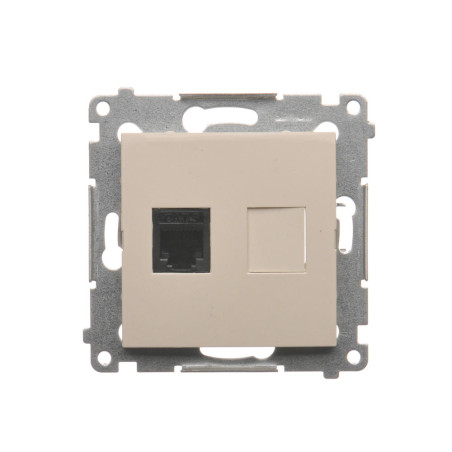 Gniazdo telefoniczne pojedyncze RJ12 (moduł)  kremowy DT1.01/41 SIMON 54
