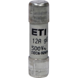 Wkładka topikowa cylindryczna CH10x38 gG 12A/500V