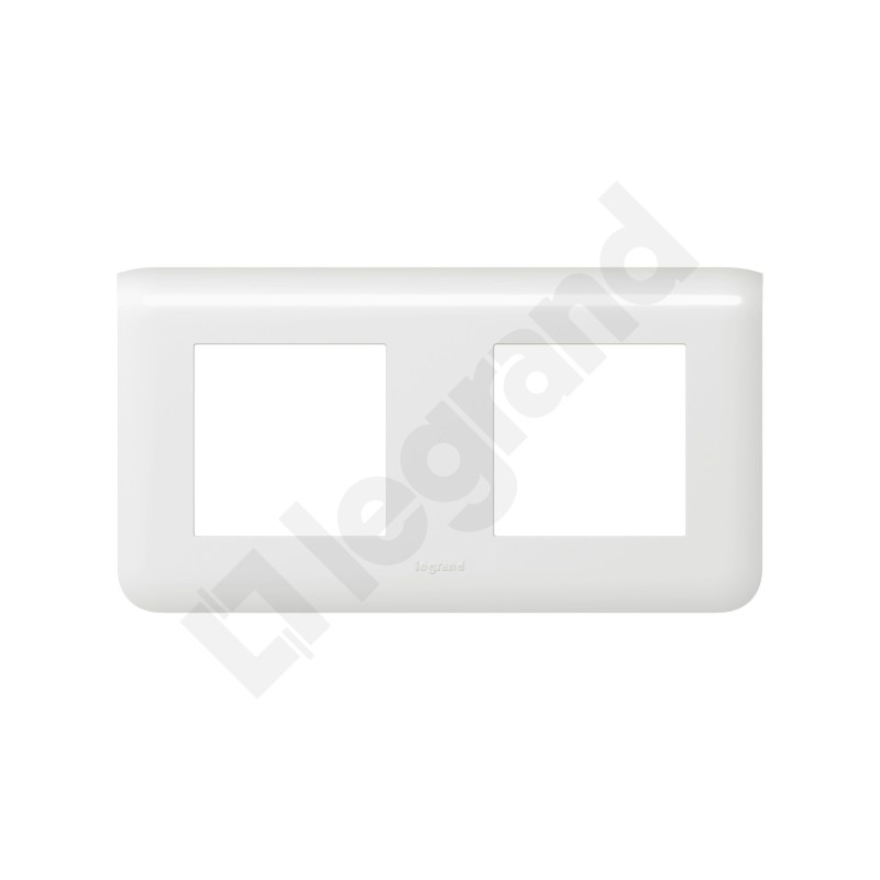 MOSAIC RAMKA PODWÓJNA POZIOMA - 2X2 MODUŁY BIAŁA DO UCHWYTU NR. REF. 0802 52/58, Legrand
