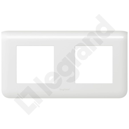 MOSAIC RAMKA PODWÓJNA POZIOMA - 2X2 MODUŁY BIAŁA DO UCHWYTU NR. REF. 0802 52/58, Legrand
