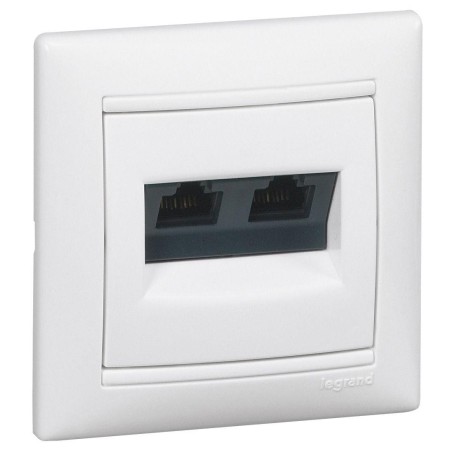 VALENA GNIAZDO 2XRJ45 KAT 5E UTP BIAŁY, Legrand