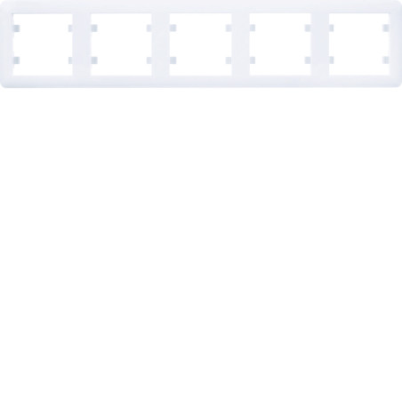 lumina soul Ramka 5-krotna pozioma, biały