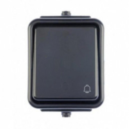 Cedar, przycisk "dzwonek", IP44, czarny