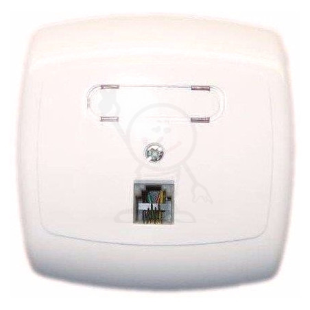 Gn. telef. 1-kr. z polem opisowym beżowe