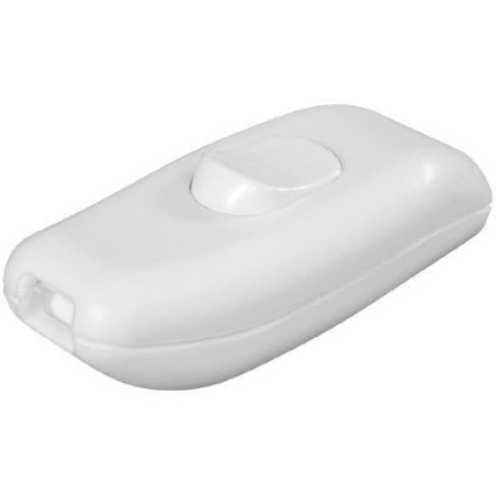 Łącznik 1P kołyskowy, 2,5A, zaciski śrubowe, biały