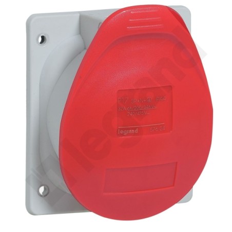 Gniazdo tablicowe P17 32A IP44 380/415V 3P+N+Z 057624