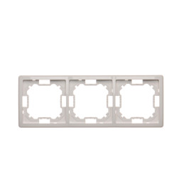 SIMON BASIC STANDARD Ramka 3-krotna – uniwersalna poziom i pion  biały BMR3/11