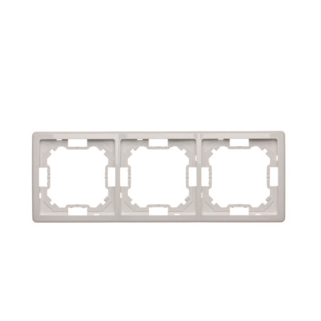 SIMON BASIC STANDARD Ramka 3-krotna – uniwersalna poziom i pion  biały BMR3/11