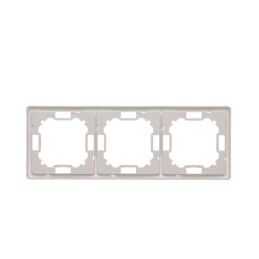 SIMON BASIC STANDARD Ramka 3-krotna – uniwersalna poziom i pion  biały BMR3/11