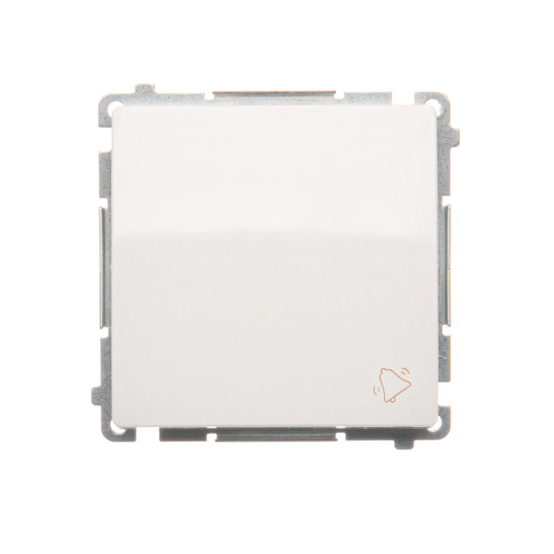 SIMON BASIC Przycisk dzwonek (moduł) 10AX, 250V~, szybkozłącza biały BMD1.01/11