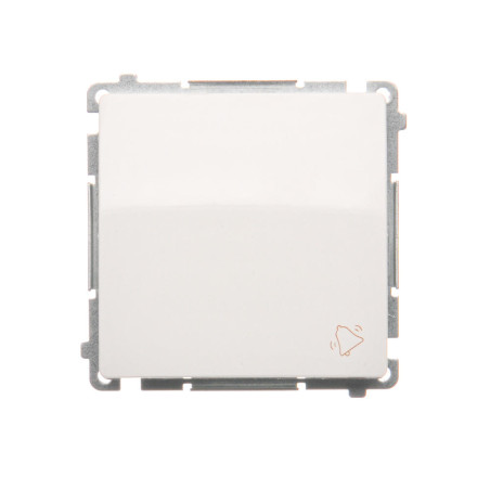 SIMON BASIC Przycisk dzwonek (moduł) 10AX, 250V~, szybkozłącza biały BMD1.01/11