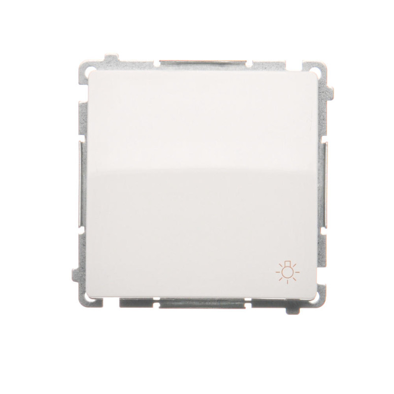 SIMON BASIC Przycisk światło (moduł) 10AX, 250V~, szybkozłącza  biały  BMS1.01/11