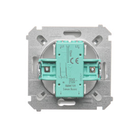 SIMON BASIC Łącznik krzyżowy (moduł) 10AX, 250V~, zaciski śrubowe biały BMW7.01/11